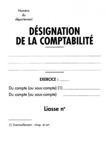 KD-COFI-BLA Etiquette pour envoi du compte financier - Blanc