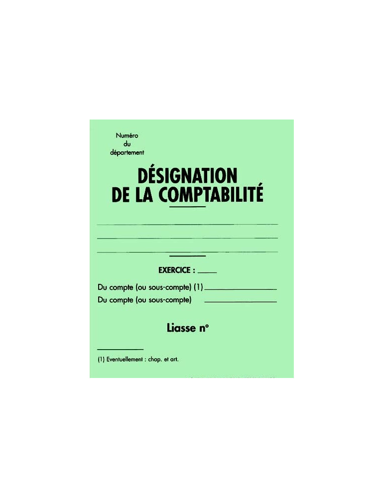 KD-COFI-VE Etiquette pour envoi du compte financier - Vert