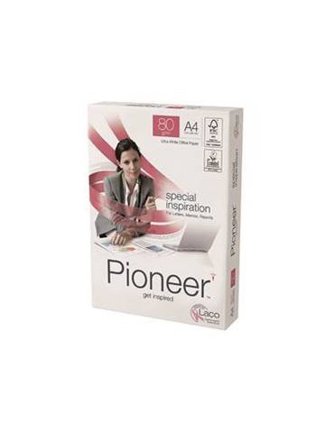 Carton de 5 ramette 500 feuilles blanches Pioneer PREMIUM blanc A4 - 80g