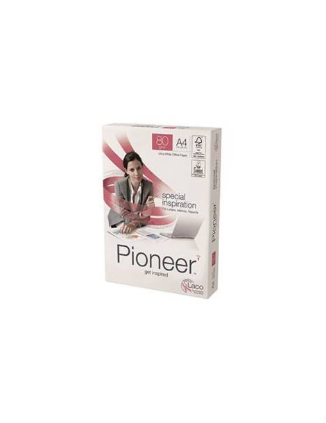 Carton de 5 ramette 500 feuilles blanches Pioneer PREMIUM blanc A4 - 80g