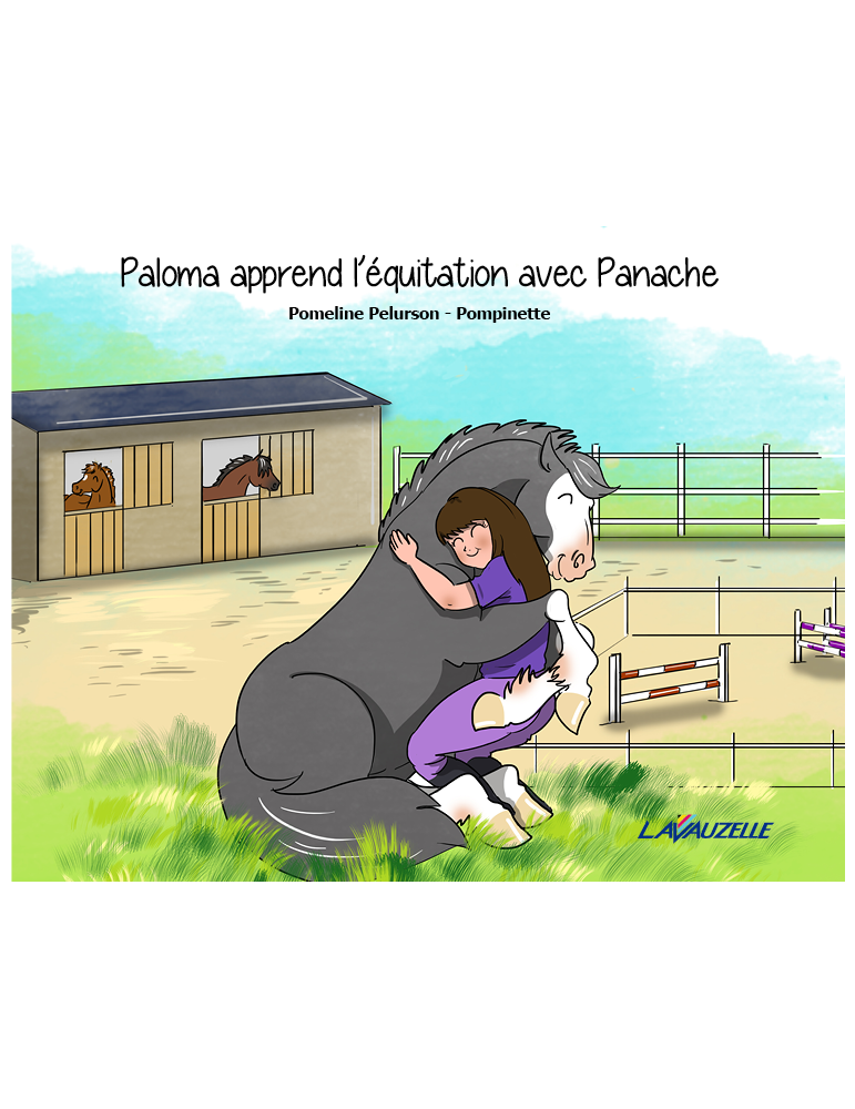 Paloma apprend l'équitation avec Panache