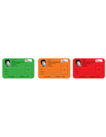 Carte personnalisée en matière indéchirable format 85 x 54 mm