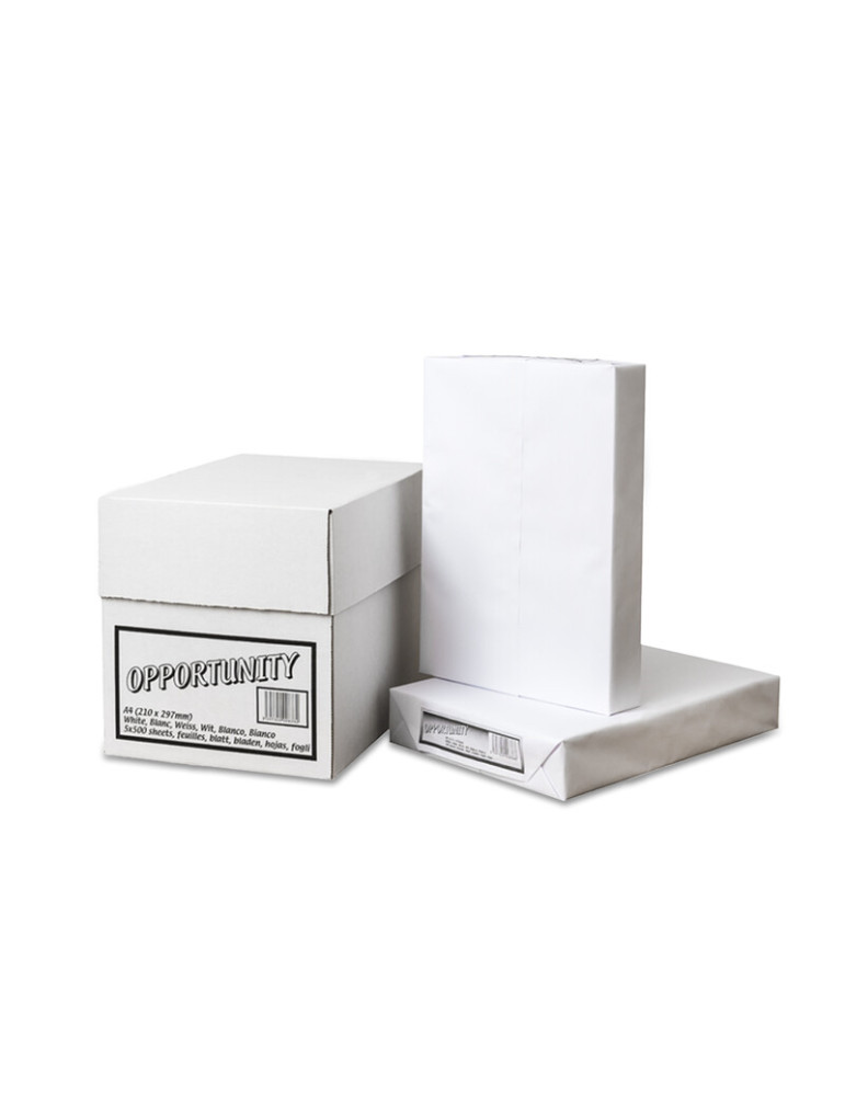 Carton de 5 ramettes 500 feuilles Opportunity - A4 - 75 g