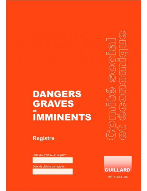 Registre de danger grave et imminent - R.DGI.cse