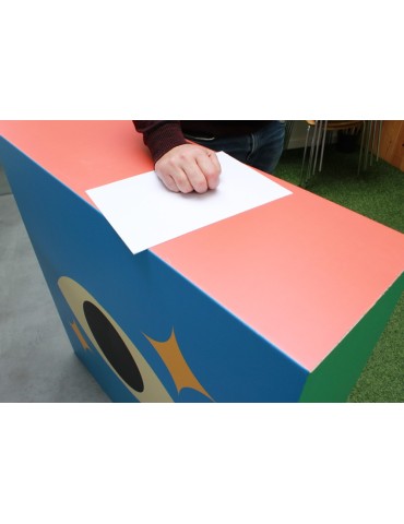 Comptoir d'accueil carton