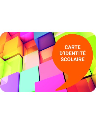 Carte d'identité scolaire PVC