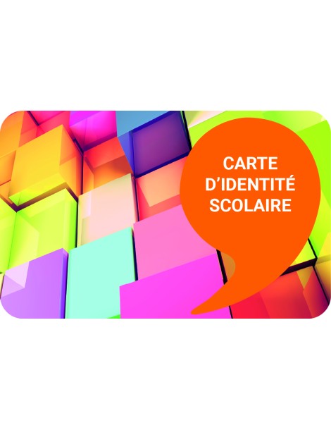 Carte d'identité scolaire PVC