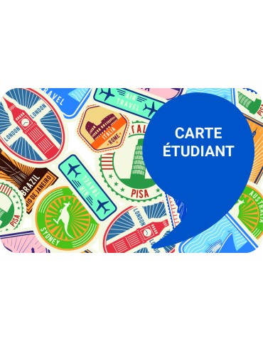 Carte d'identité PVC - modèle étudiant