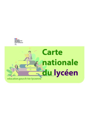 Carte nationale du lycéen PVC