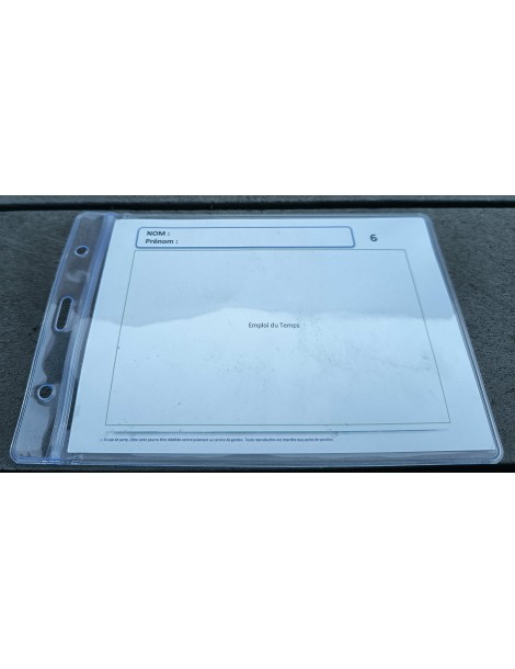 Etui PVC transparent zippé et perforé - A5 et A6