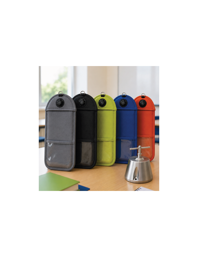 Pack Pochette téléphone anti-ondes + base magnétique sécurisée