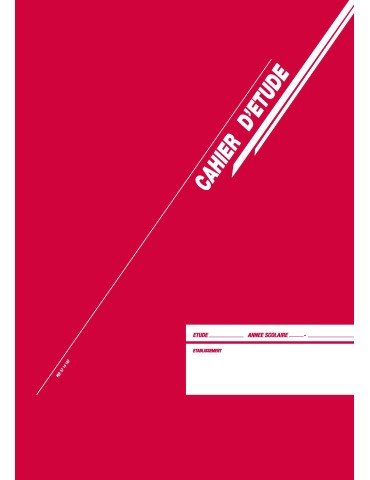 Cahier d'étude et de dortoir