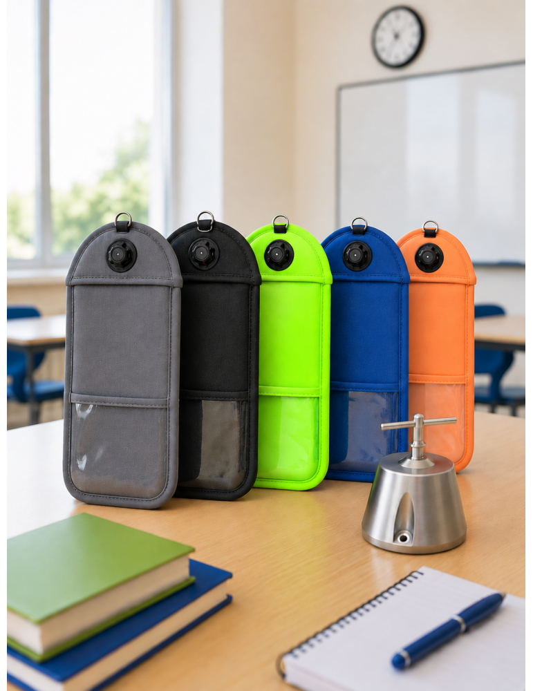 Pack de 100 pochettes téléphone anti-ondes + base magnétique sécurisée