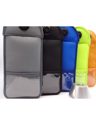 Pack de 100 pochettes téléphone anti-ondes + base magnétique