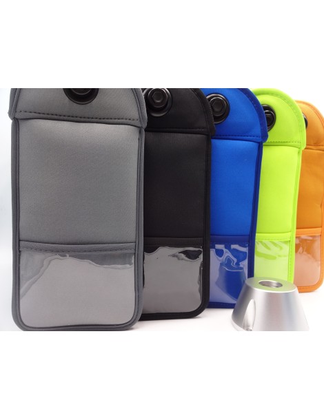 Pack de 100 pochettes téléphone anti-ondes + base magnétique