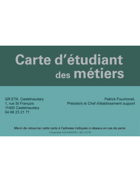 Carte PVC personnalisée - fabrication rapide