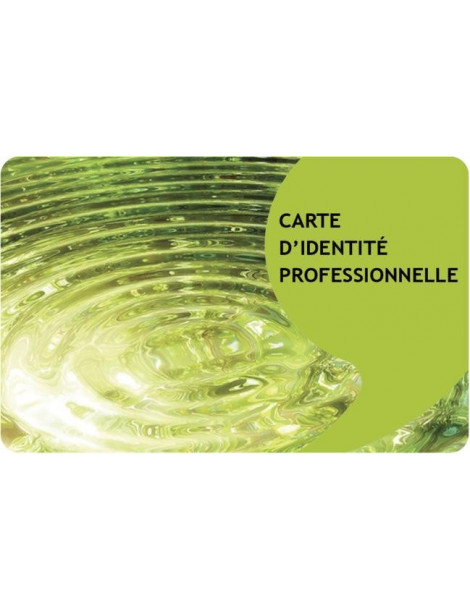 Carte d'identité professionnelle en PVC