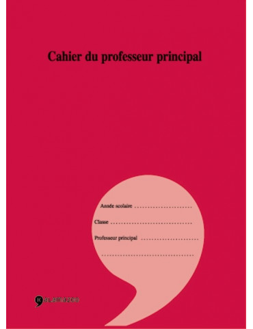 Cahier du professeur principal