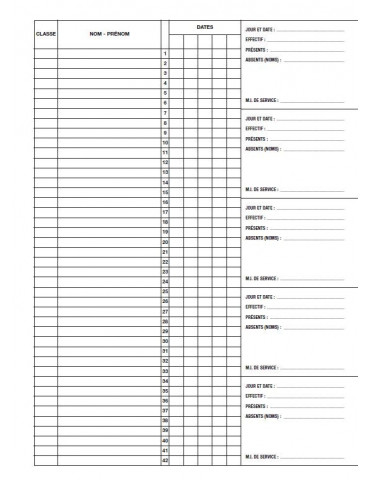 Cahier d'internat Lavauzelle