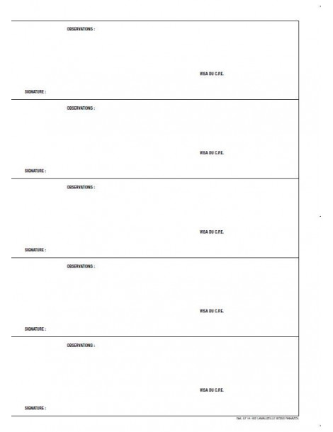 Cahier d'internat Lavauzelle