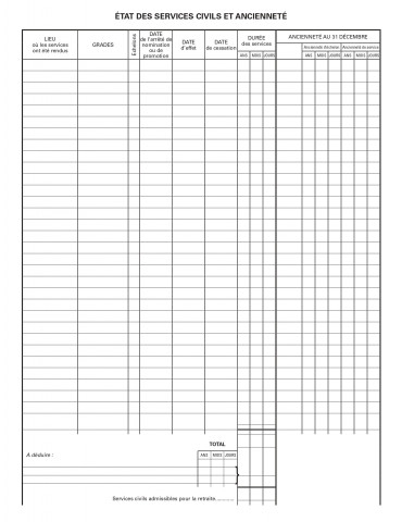 5731000Z Dossier de fonctionnaire