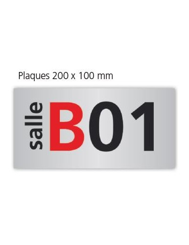 Plaque de porte en plexiglas