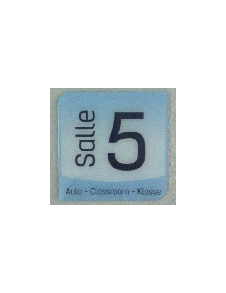 Plaque de porte en plexiglas