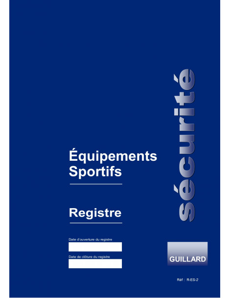 Registre de sécurité des équipements sportifs