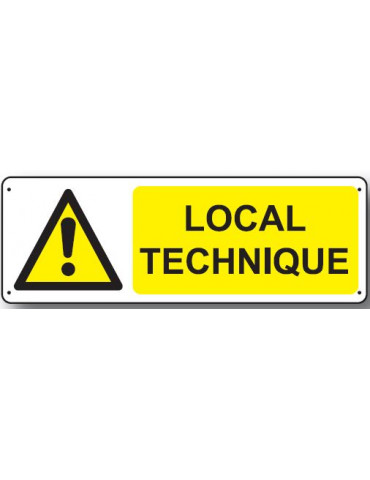 Panneau danger local technique