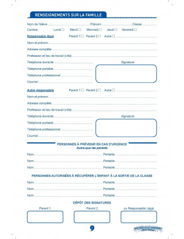 KC-CN4 Carnet de liaison spécial Primaire