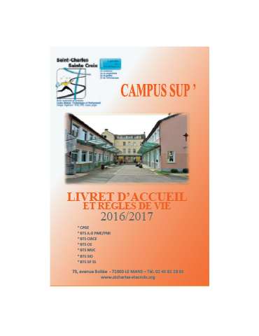 Livret d'accueil - Brochure