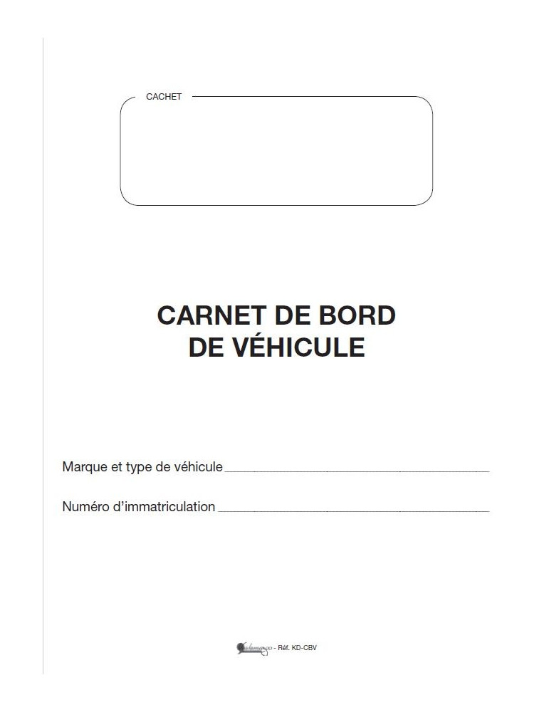 KD-CBV Carnet de bord du véhicule